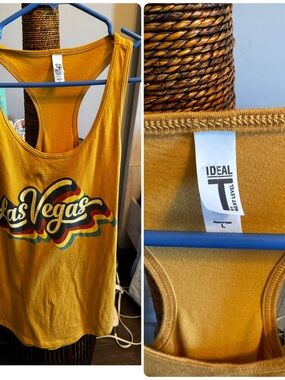 Ideal Next Level Mustard Yellow 'Las Vegas' Retro Tank